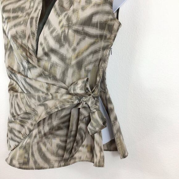 LAFAYETTE 148 NEW YORK Sleeveless Wrap Top size 0 - Picture 3 of 7
